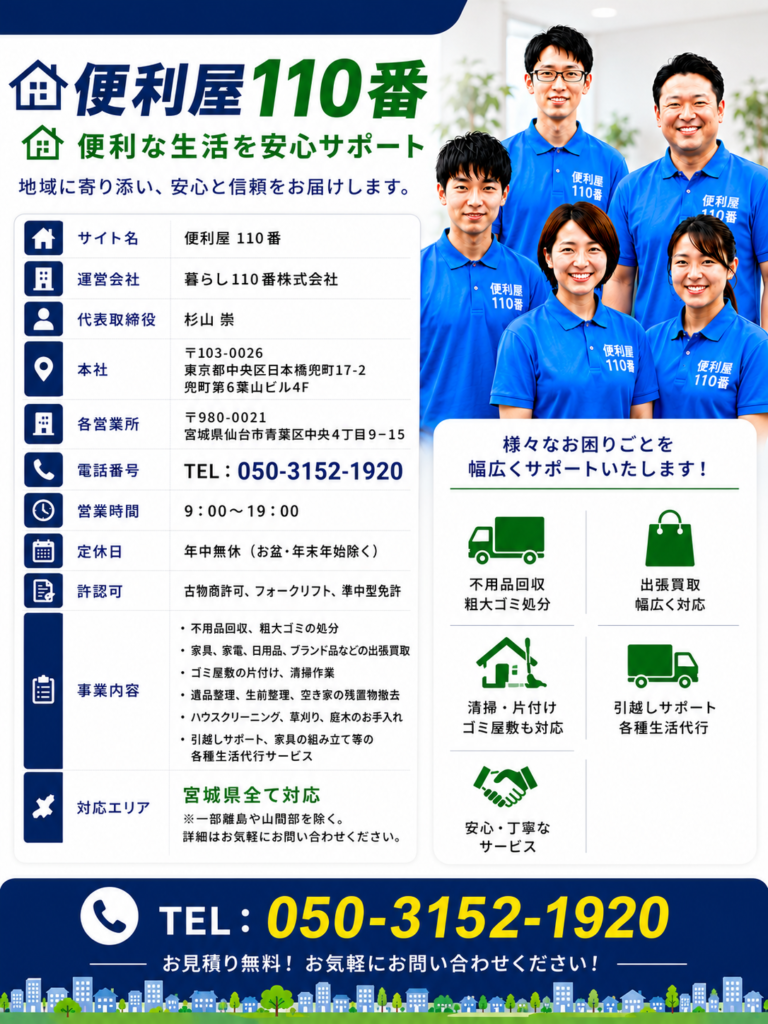 名取便利屋110番の会社概要